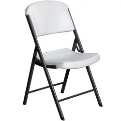Lifetime folding chair white
