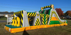 received 329114180056393 1718590266 60ft Rad Run Slide/ Obstacle Course Combo